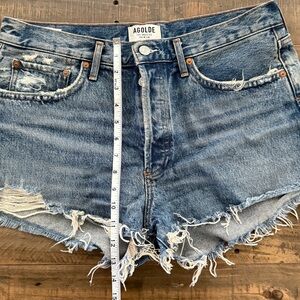 AGOLDE Parker Distressed Denim Shorts Size 30